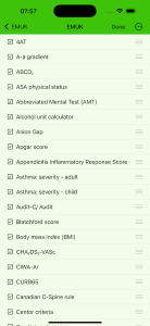 EMUK screenshot showing ability to deselect and re-order decision rules